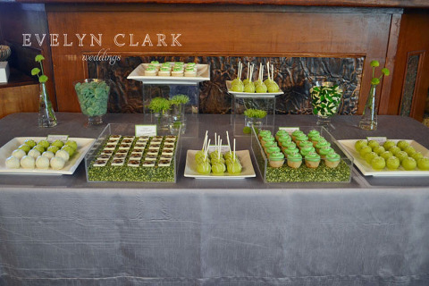 calgary wedding planner green sweet table