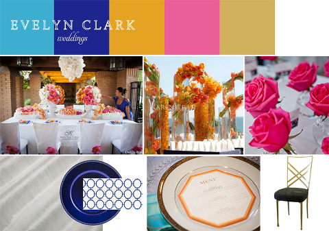 pink orange blue wedding_inspiration