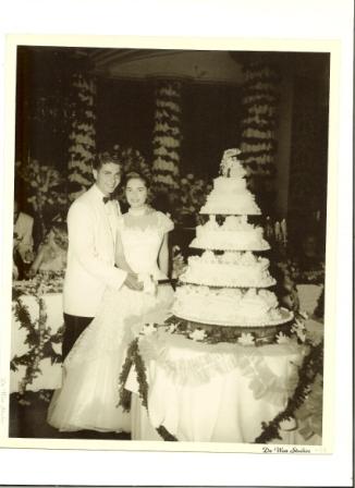 vintage cake cutting photo