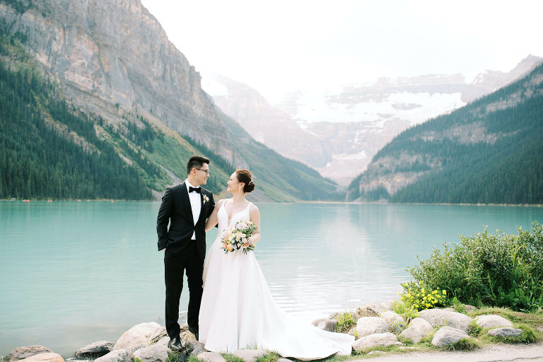 Chateau Lake Louise wedding understated elegance