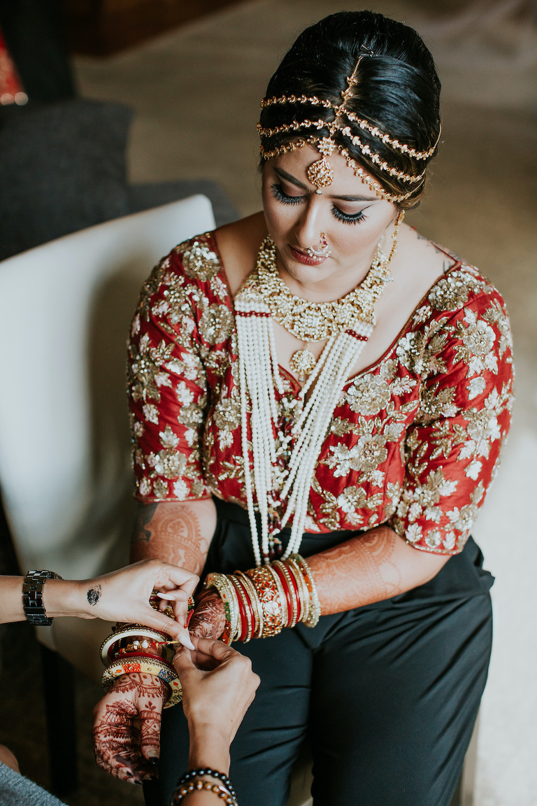 Hindu bride jewellery | Calgary fusion wedding by Evelyn Clark Weddings, wedding planning & design